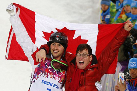 Alexandre-and-Frederic-Bilodeau-celebrating-win-together