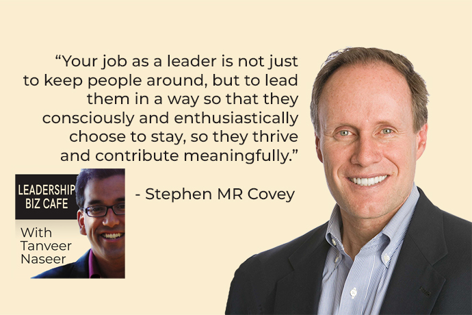 Leadership Biz Cafe - Stepjhen Covey, Trust and Inspire