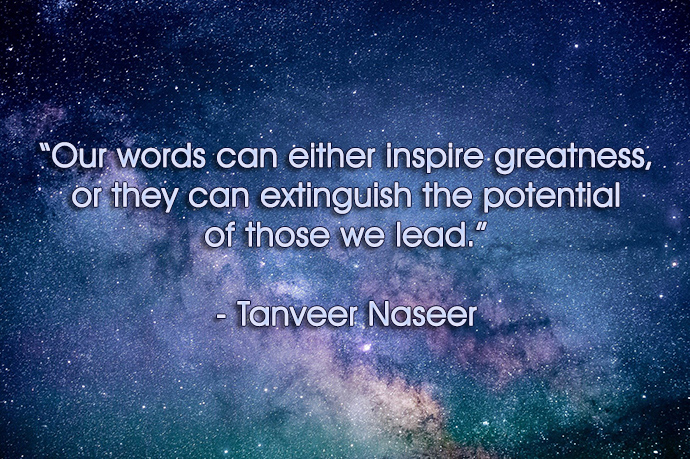 Power Of Words To Inspire Or Extinguish Potential