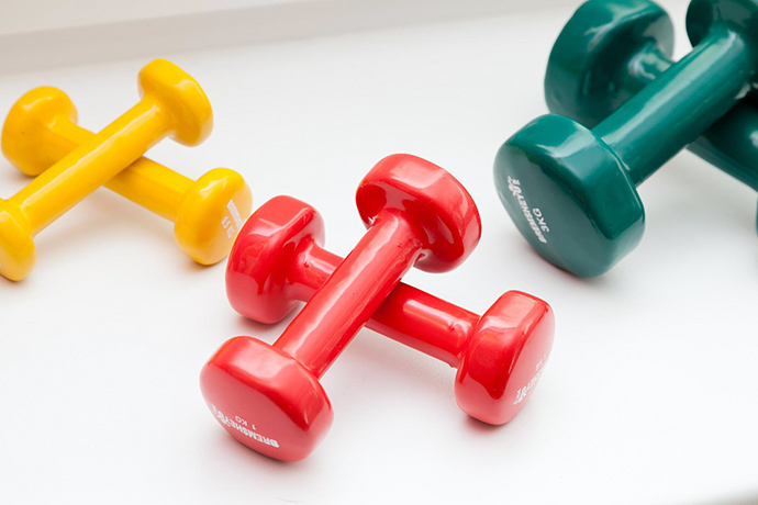 Weights at home gym
